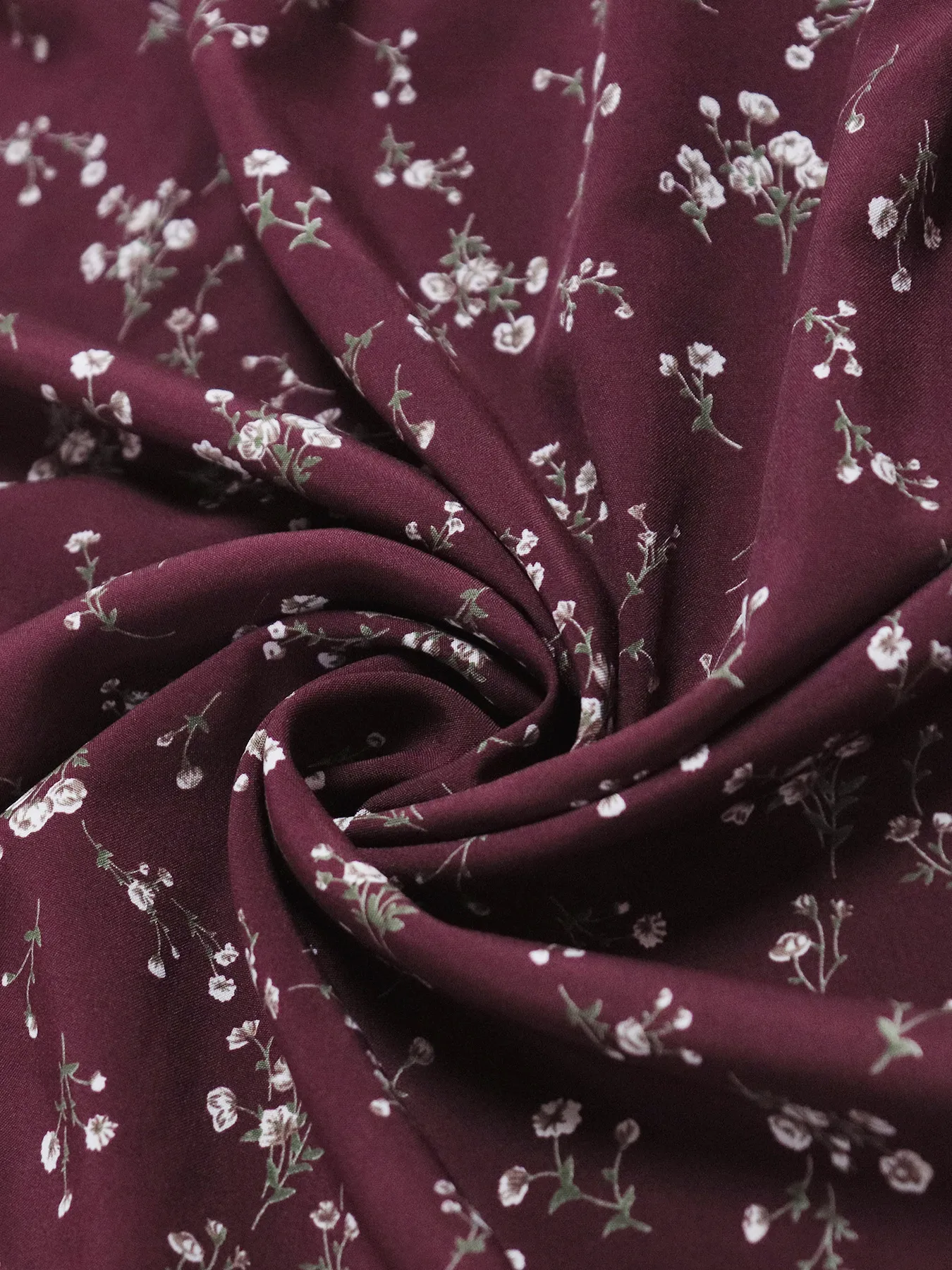 Elegant Floral Maxi Dress Women V-neck Pleated Waist Elastic A- Line Short Sleeve Dress Fashion Commuter Anklet Dress Dress display picture 8