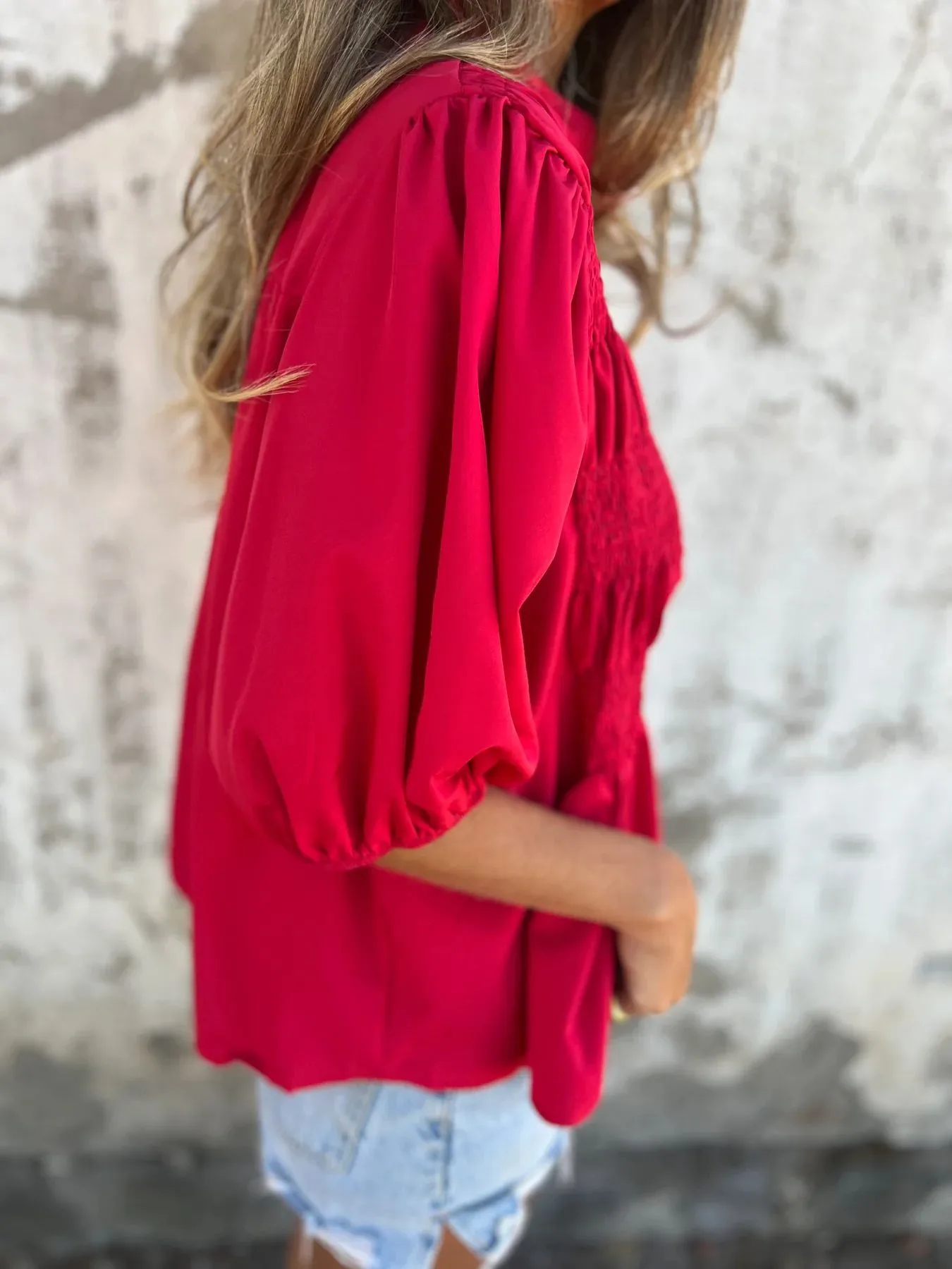 Casual Fashion Short Sleeve Round Neck Button Solid Color Shirt Women's T-shirt Comfortable Breathable Elastic Waist Design display picture 20