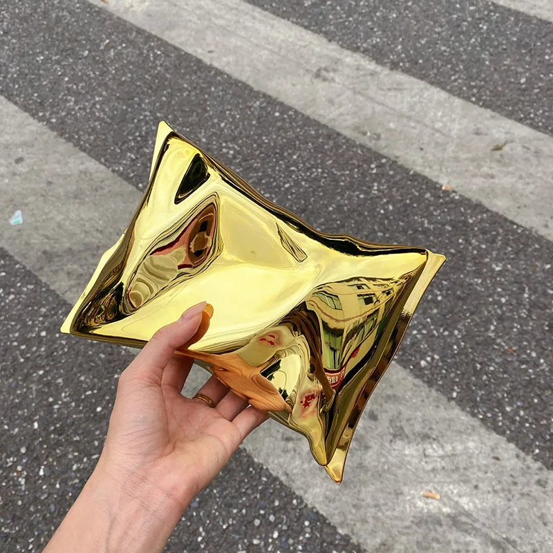 Fashionable Asymmetric Folding Women's Shoulder Bag Creative Candy Color Multifunctional Messenger Bag High Quality Polyester Material display picture 6