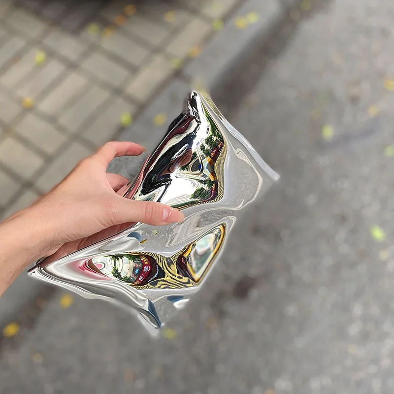 Fashionable Asymmetric Folding Women's Shoulder Bag Creative Candy Color Multifunctional Messenger Bag High Quality Polyester Material display picture 14