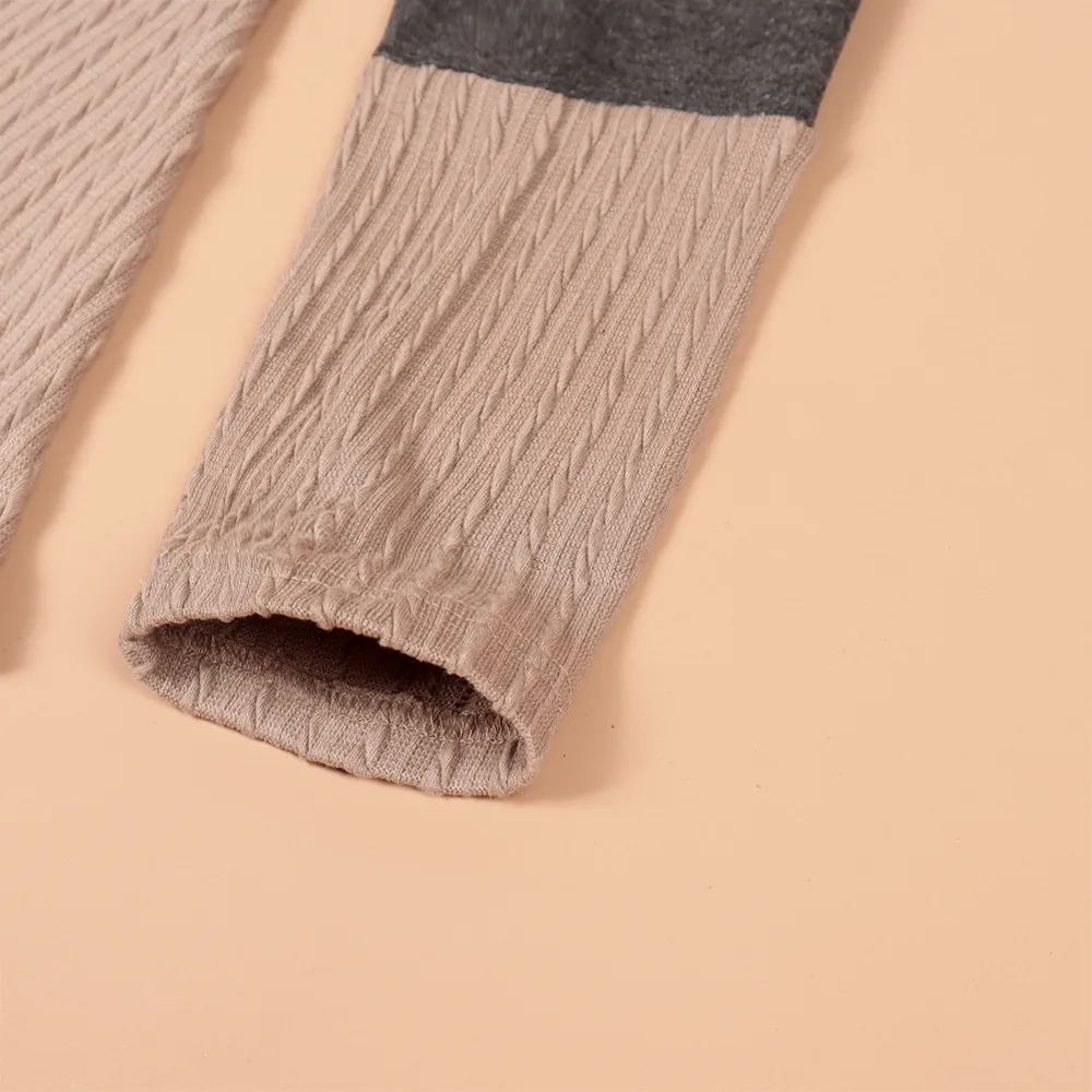 Fashionable Knitted Long Sleeve Women T-shirt Fall/Winter New Patchwork Turtleneck Street Style Polyester Fabric display picture 8