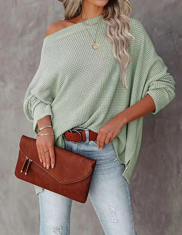 Fall  New European Style Women's Knitted Coat With Yarn Shoulder Regular Length Long Sleeve Classic Retro Style display picture 4