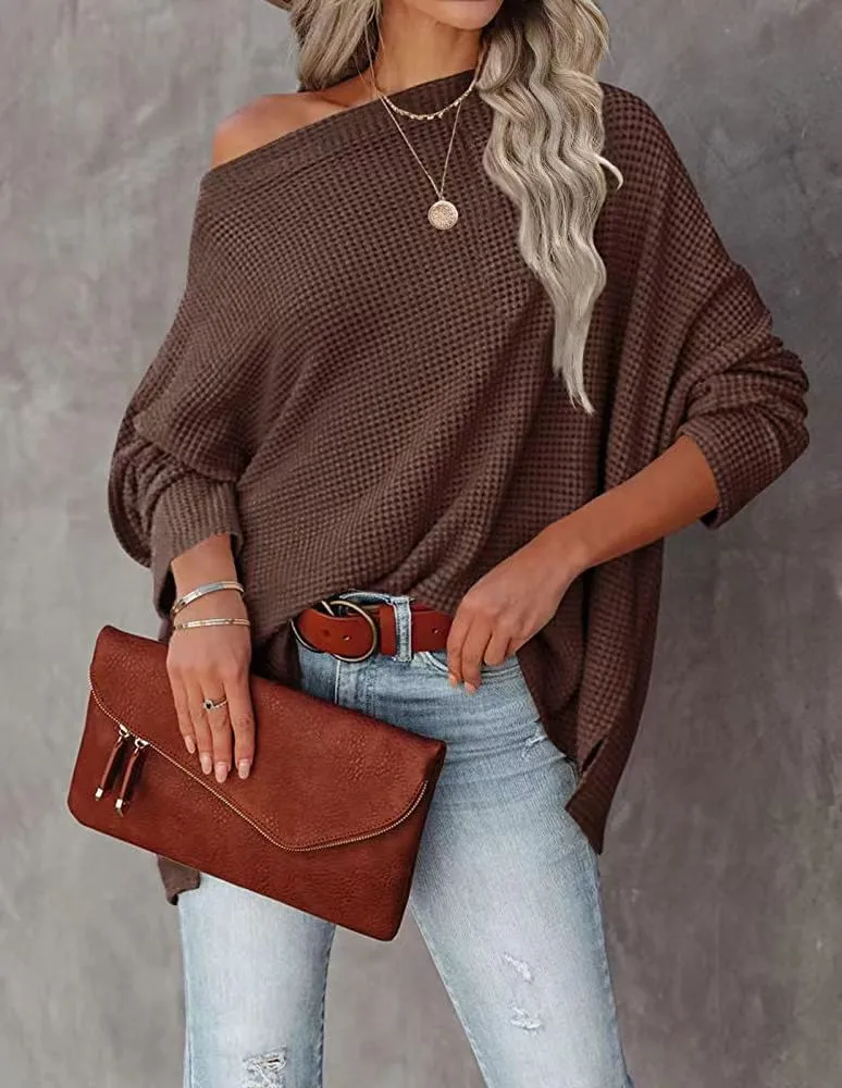 Fall  New European Style Women's Knitted Coat With Yarn Shoulder Regular Length Long Sleeve Classic Retro Style display picture 5