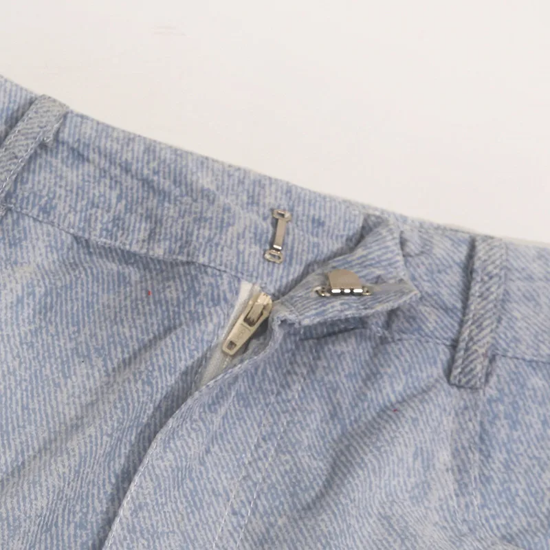 Fashionable Casual Gradient Denim Shirt High Waist Bell Bottom Pants Set Elegant Long Sleeve Women's Two Piece Set display picture 19