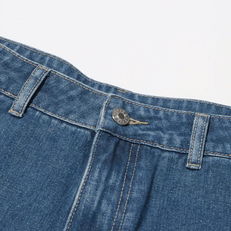 Fashionable High-Waist Hollow Heart-Shaped Women's Jeans Trendy Hollow Out Straight Leg Long Pants Comfortable Stretch Denim display picture 7