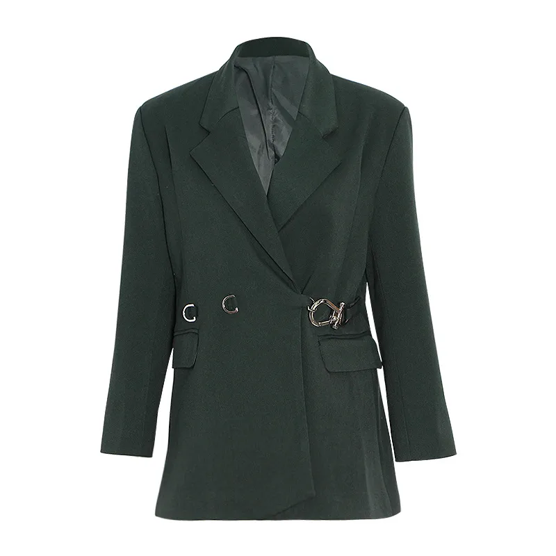 Fashion French Style Retro Easy Matching Baggy Coat Solid Color Buttons Detail Women's Fashion Long Sleeve Slim Fit Style Trueran display picture 4