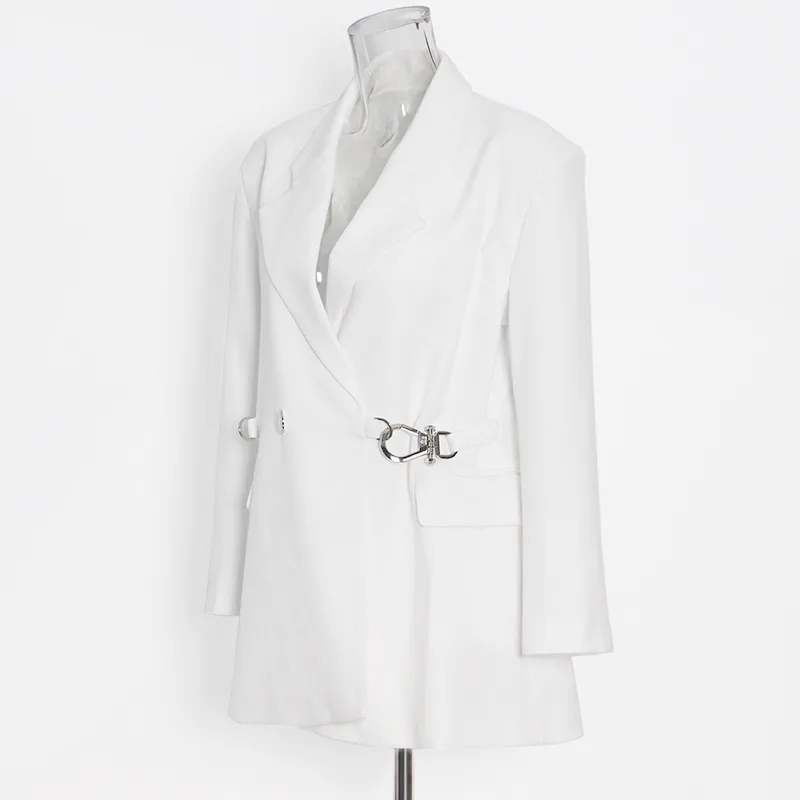 Fashion French Style Retro Easy Matching Baggy Coat Solid Color Buttons Detail Women's Fashion Long Sleeve Slim Fit Style Trueran display picture 8