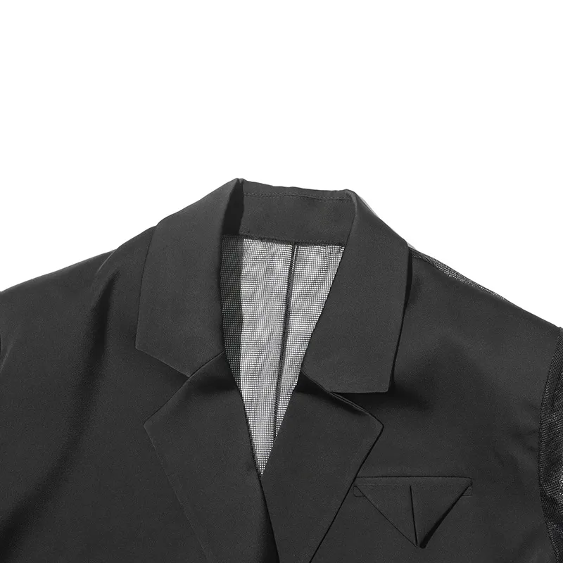 Australian Style Loose Fit Business Suit Jacket Long Sleeve Personality Splicing Design Summer New High-End Feelings Outerwear display picture 12