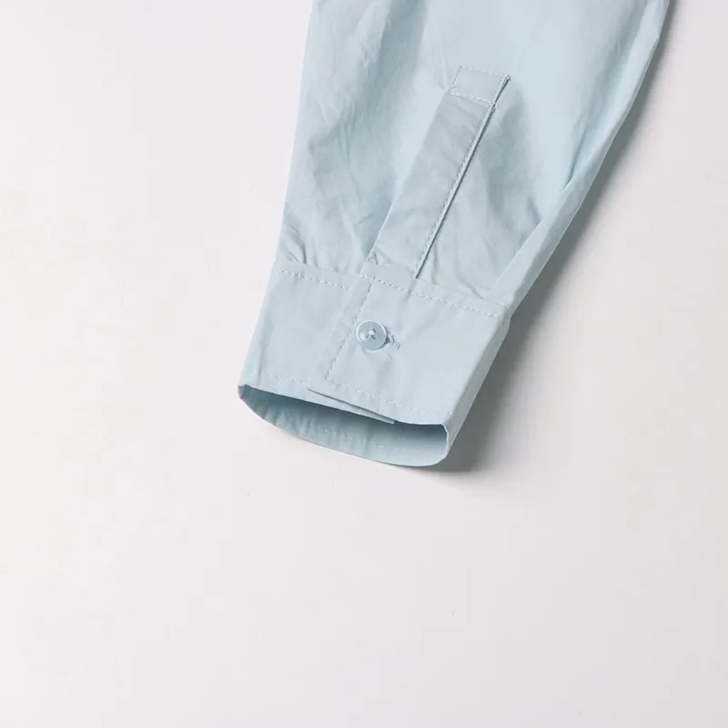 Fashionable Slim Fit Solid Color Simple Design Women's Shirt New 2025 Macaron Color Long Sleeve Short Casual Top display picture 17