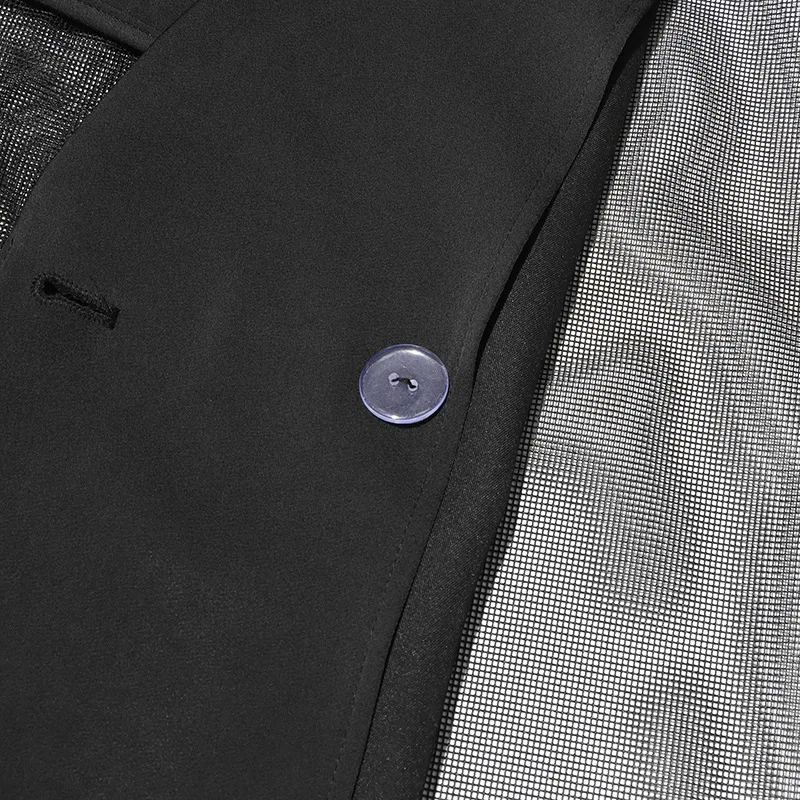 Australian Style Loose Fit Business Suit Jacket Long Sleeve Personality Splicing Design Summer New High-End Feelings Outerwear display picture 17