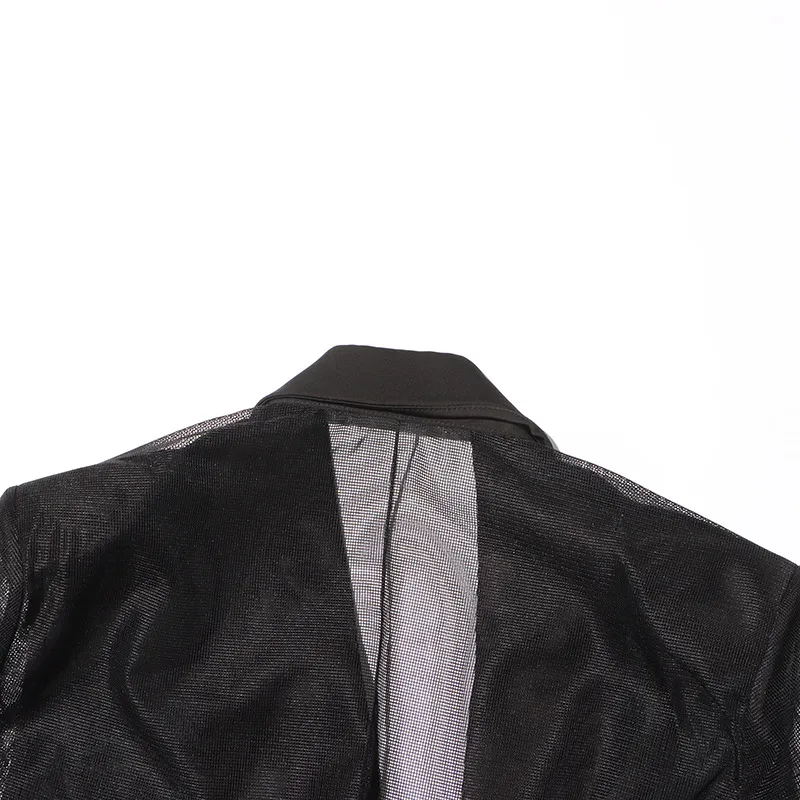 Australian Style Loose Fit Business Suit Jacket Long Sleeve Personality Splicing Design Summer New High-End Feelings Outerwear display picture 23