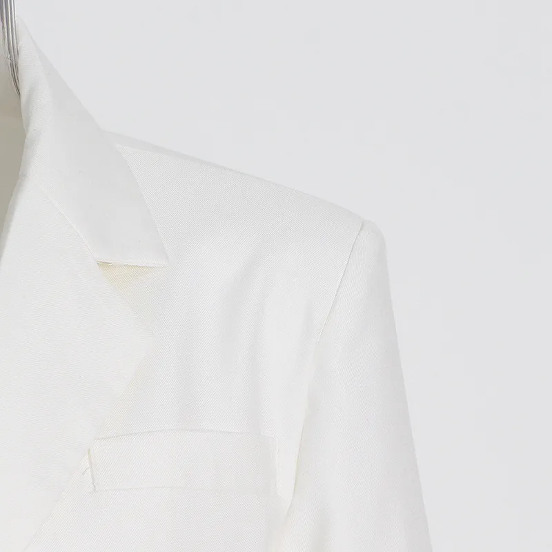 Casual Loose Women's Suit Jacket V-Neck Mesh Design Spring Summer Fashion New Long Sleeve Polyester Fiber Commute Style display picture 8