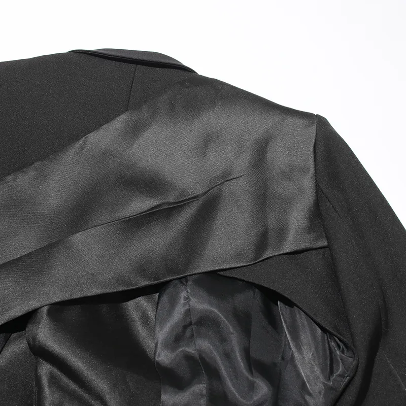 Elegant Butterfly Knot Design Slim Fit Women's Summer Style Cotton Polyester Suit Jacket Long Sleeve Elegant Fashion Outerwear display picture 17