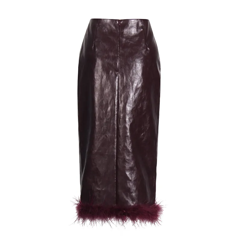 Elegant Feather Skirt Women Vintage Style Slim Fit Skirt Fashion  Style Style Spring And Summer display picture 7