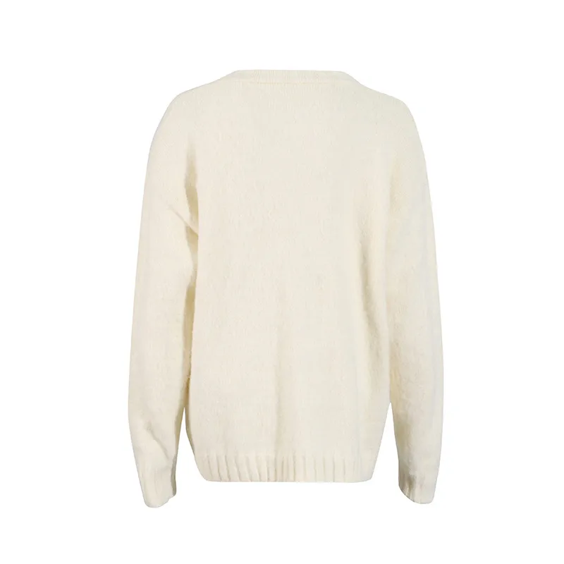 Fashionable Casual Knitted Set Women's V-neck Open Cardigan Plus Gentle Solid Color Mini Skirt Two-piece Trendy Cotton Polyester Clothing display picture 11