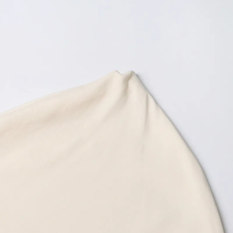 Fashionable Casual Pleated Side Collar Slim Fit Solid Color Short T Shirt Women's Top Trendy Commute Style Cotton Polyester Blend display picture 9