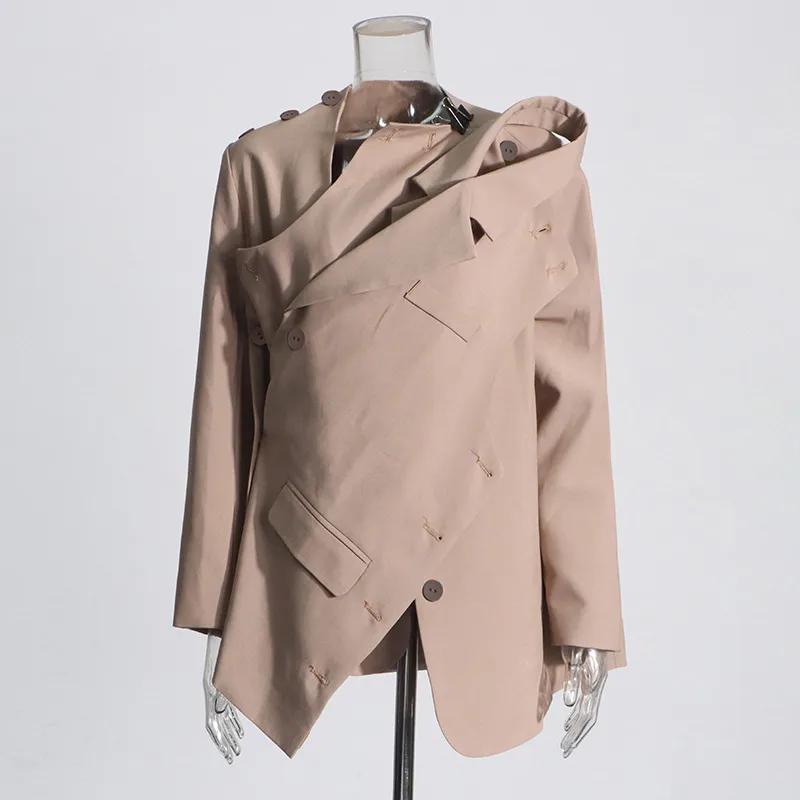Elegant Two-Way Women's Suit Jacket Long Sleeve Commute Style Deconstructed High-End Feel Summer New Arrival Fashionable display picture 3