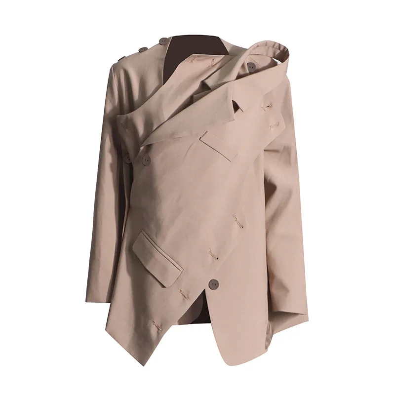 Elegant Two-Way Women's Suit Jacket Long Sleeve Commute Style Deconstructed High-End Feel Summer New Arrival Fashionable display picture 7