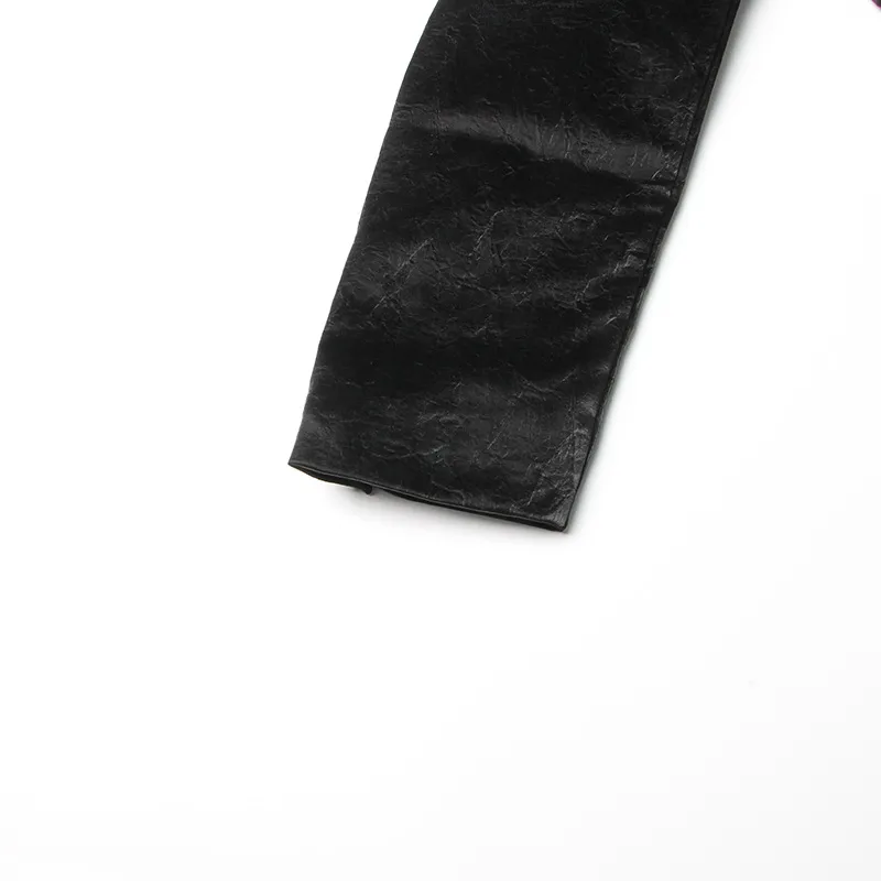 Slim Fit Long Sleeve Commuter Style Men Women Matching Motorcycle Fashion Zipper Solid Color Business Coat Trendy Outerwear display picture 8