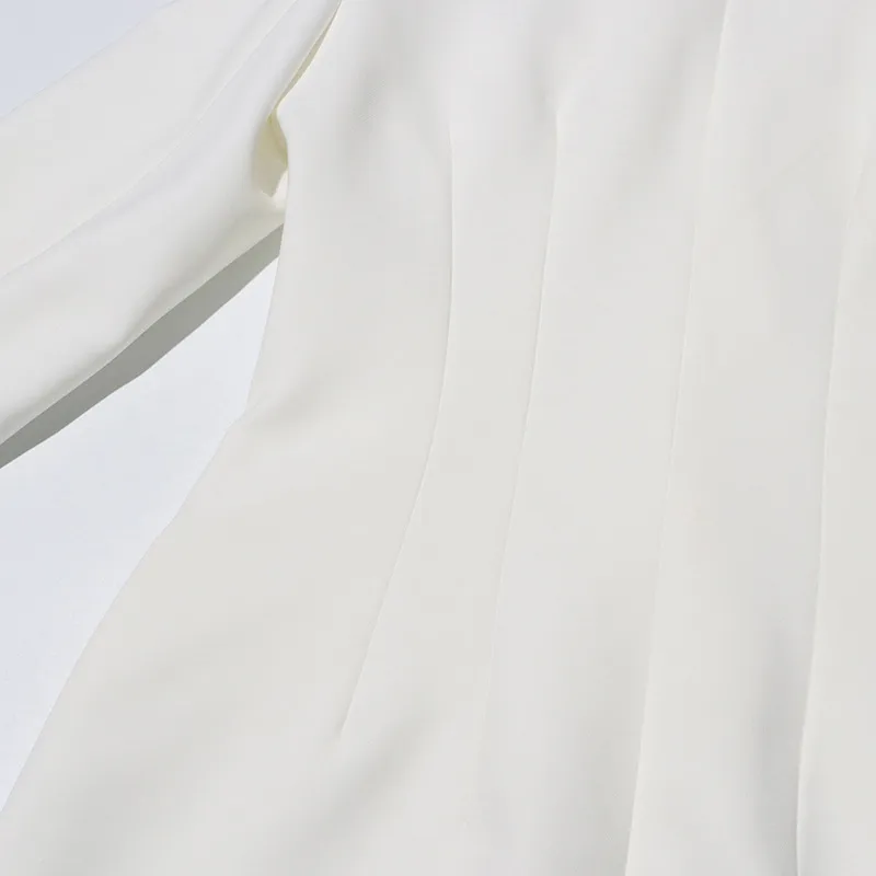 Slim Fit Solid Color Suit Coat Women New Style Casual Long Sleeve Button Design Belt Design Splicing Coat display picture 17