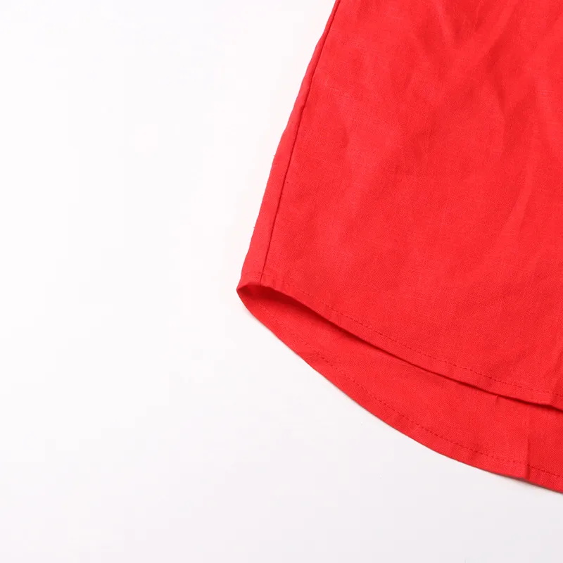 Fashionable Minimalist Ladies Casual Shirt And Shorts Set High Waist Shorts Two Piece Set Pure Color Collar Button Detail display picture 29