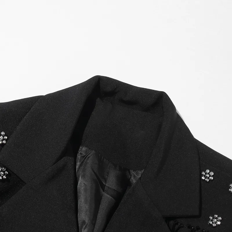 Elegant Pure Color Women's Suit Jacket Tassel Design Custom Fashion Summer New Cotton Polyester Blend Long Sleeve Regular Fit display picture 12