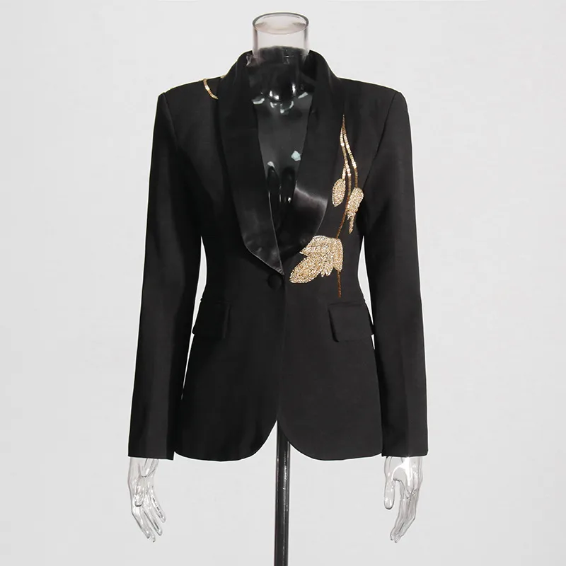 Elegant Commute City Style Slim Fit Straight Leg High Waist Diamond Embellished Fashionable Casual Set Women's Long Sleeve display picture 4