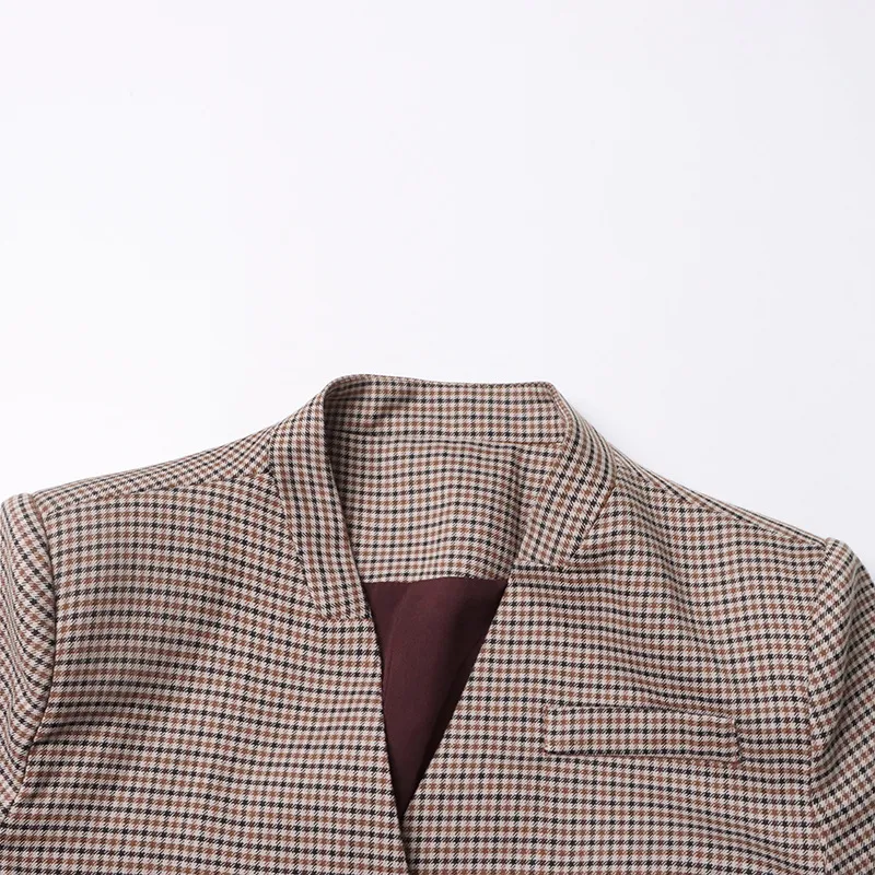 Elegant Slim-Fit Bow Vest Women's Fashion Stitching Suit Jacket V-neck Long Sleeve Commuter Style display picture 8