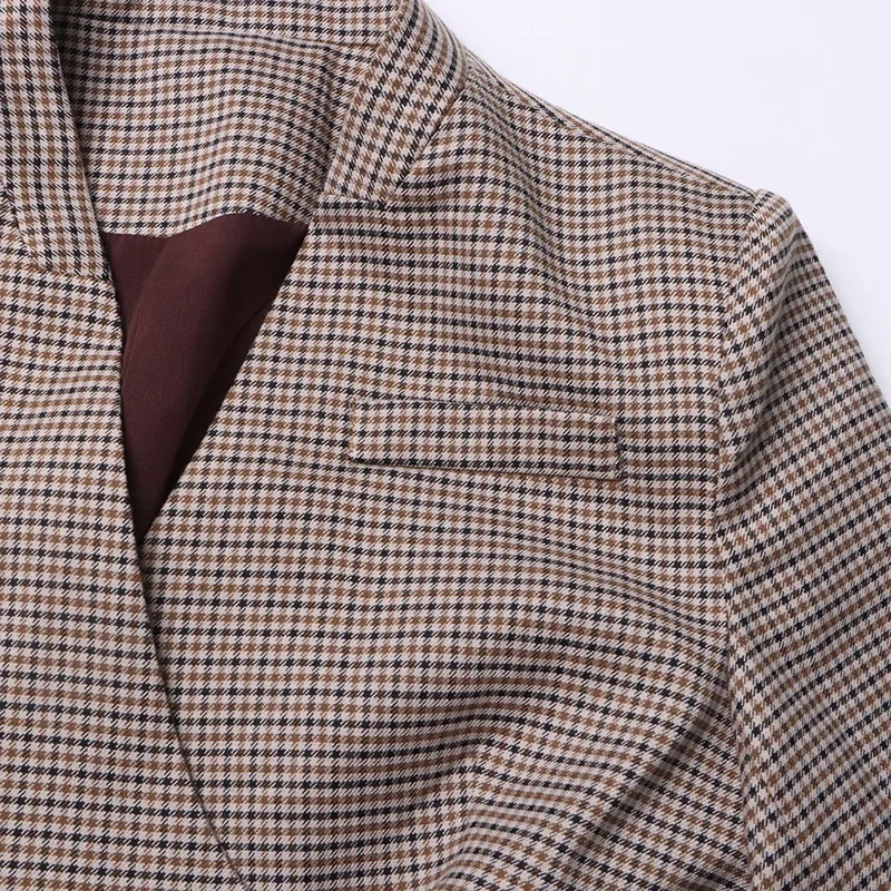Elegant Slim-Fit Bow Vest Women's Fashion Stitching Suit Jacket V-neck Long Sleeve Commuter Style display picture 10