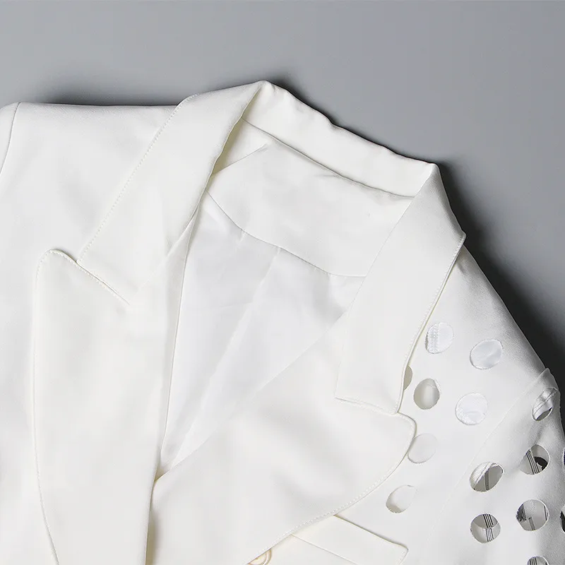 Casual Style Women's Suit Jacket Fashionable Hollow Design Summer New Arrival European Personality Casual Outerwear display picture 4