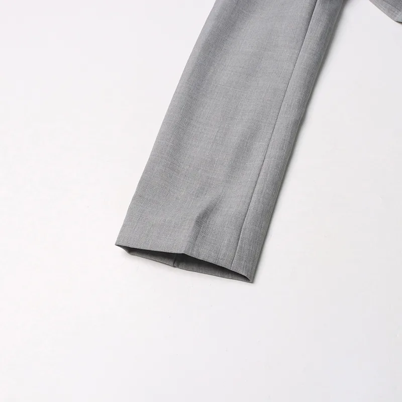 Elegant Commuter Style Women's Suit Jacket Long Sleeve Slim Fit Design Spring Summer New Leaf Edge Sleeve Splice Cotton Polyester display picture 16