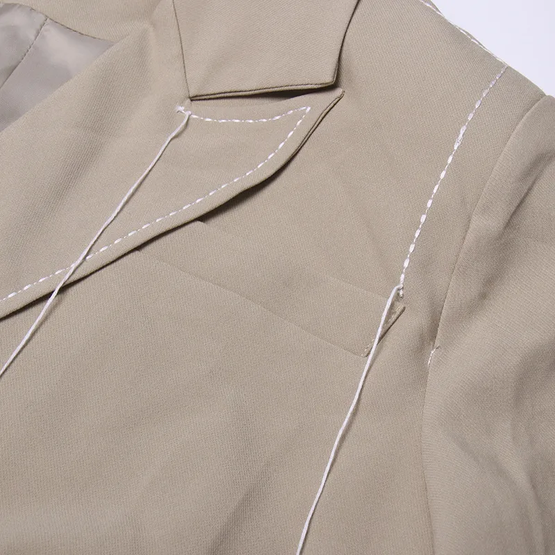 Elegant Commuter Style Long Sleeve Stand Collar Coat Women's Fashion Double Breasted High-End Design Solid Color Trench Coat display picture 9