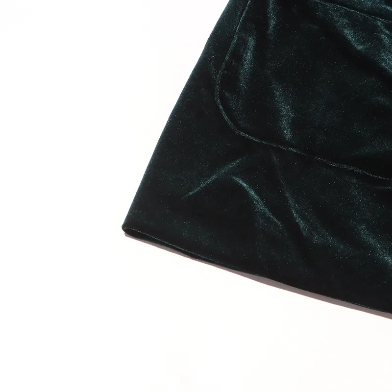 Elegant Slim-Fit Velvet Blazer For Women Early Autumn New Style Waist-Slimming Belt Design Cotton Polyester Long Sleeve display picture 17