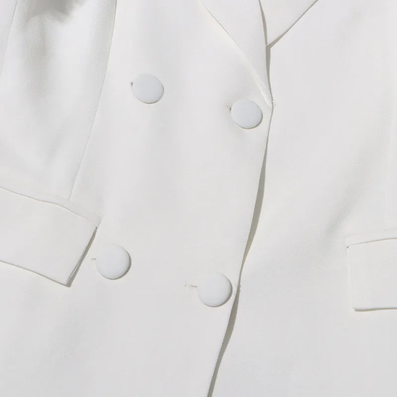 Elegant British Style Long Sleeve Solid Color Women's Suit Jacket Fashionable Patchwork Lace Trim Design Commute Workwear display picture 10