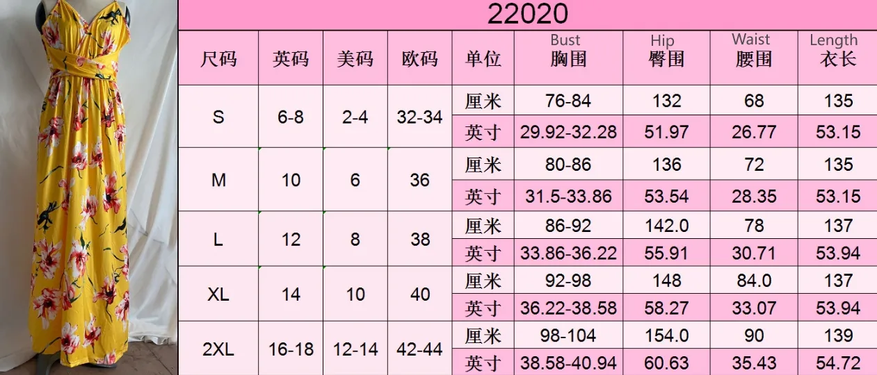 Fashion Print Beach Dress Women Strapless Maxi Skirt High Waist Ankle Length V-neck Sleeveless Expansion Skirt Suitable For Spring And Summer Season display picture 27