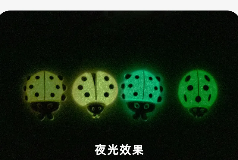Artificial Resin Ladybug Shell Craft Micro Landscape Cream Color Gel Hair Accessories Barrettes Decoration Accessories Display Pieces display picture 2