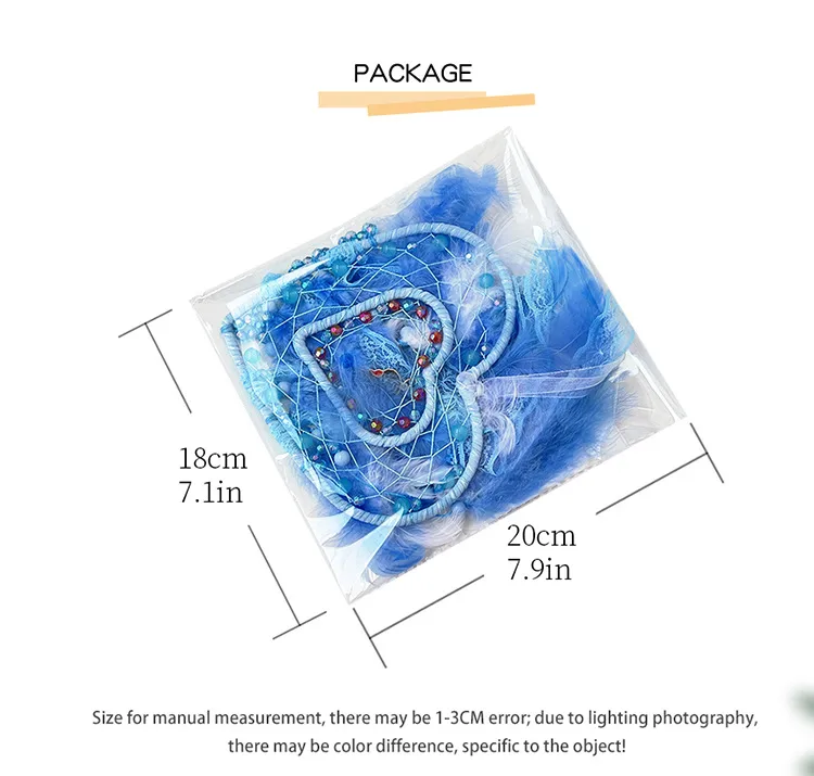 Creative Hollow Heart-Shaped Dreamcatcher Decorations Nordic American Wedding Celebration Bedroom Hanging Decorations Hoop Feather display picture 4