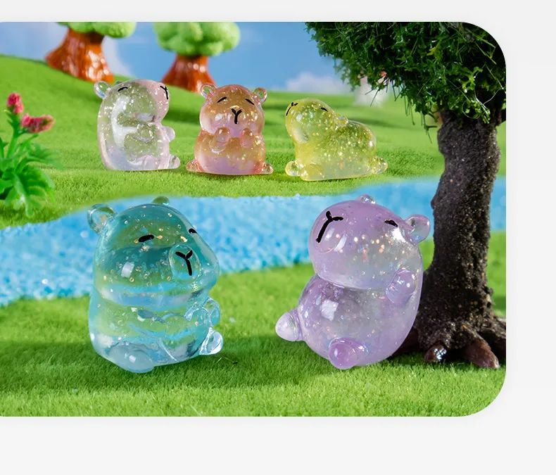 Creative Miniature Landscape DIY Cork Bark Resin Gardening Accessories Small Shiny Details Decorative Desktop Ornaments display picture 1