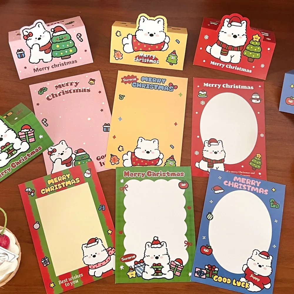 Tengyi Original Cute Cartoon Christmas Dog Head Backer-Card Girl Packaging Decoration Bottom Cardboard Gift Cardboard display picture 1