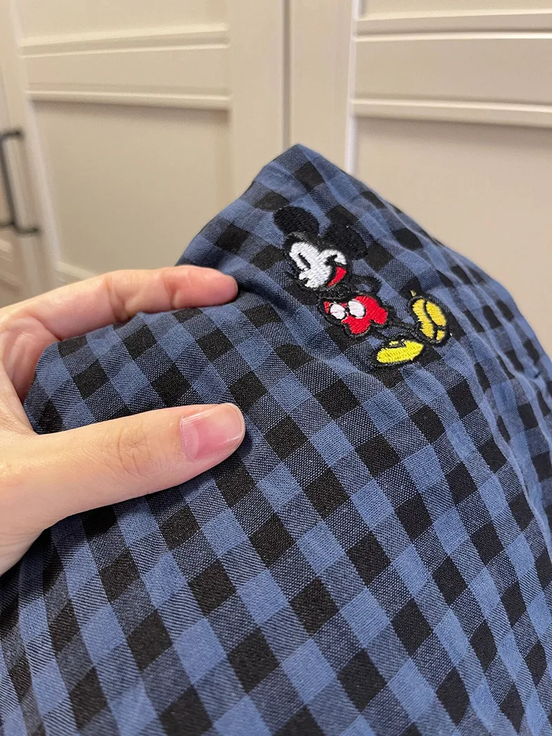 Fashion Style Women's Summer Pajamas Short-Sleeved Casual Plaid Pants Home Wear Two-Piece Set Breathable Comfortable Trueran Blend display picture 14