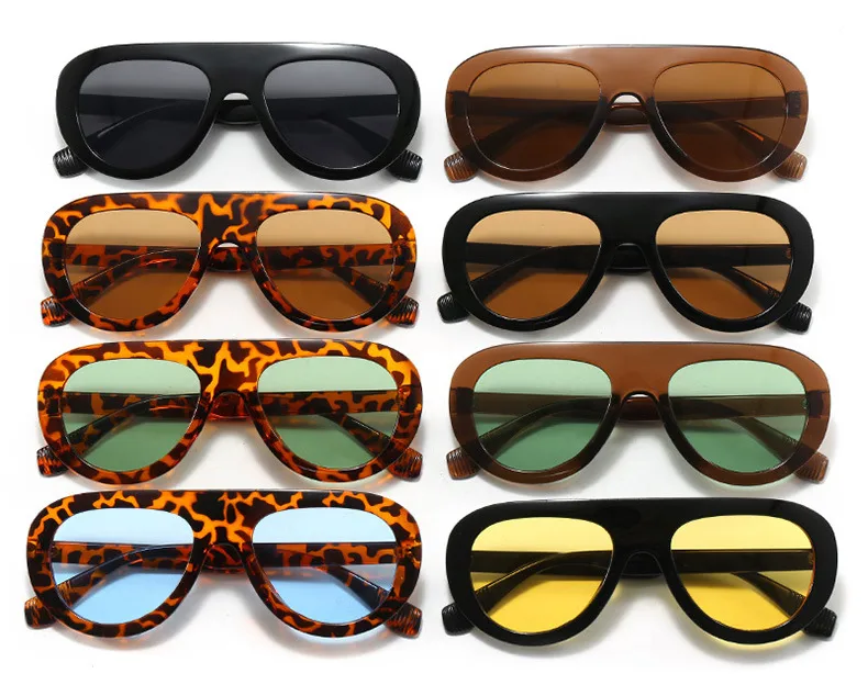 Stylish Round Frame Frog Glasses Sunglasses Personality Small Frame Classic Style Travel And Streetwear Sun Protection display picture 5