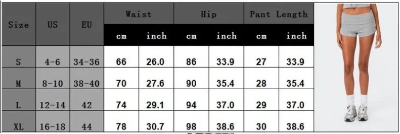 Low Waist Women's Basic Slim Casual Shorts Summer Trendy Foldable Waist Short Hot Pants Elastic Polyester Fabric display picture 1