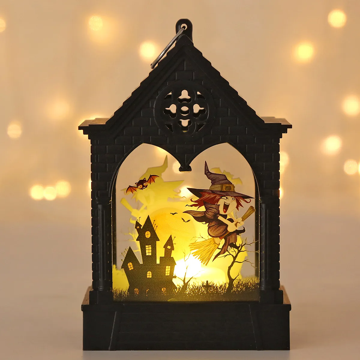 Halloween Decoration LED Lantern Electric Candle Lamp Holiday Atmosphere Decoration Table Decorations Plastic Glass Material display picture 7