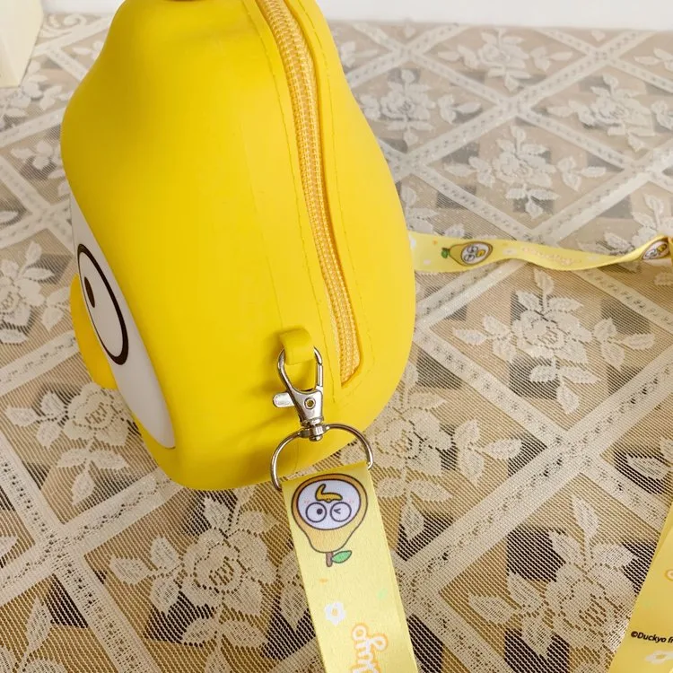 Children's Cartoon Fruit Crossbody Bag Silicone Shoulder Bag Zipper Closure Leisure Holiday Cute Style All Seasons Universal display picture 21