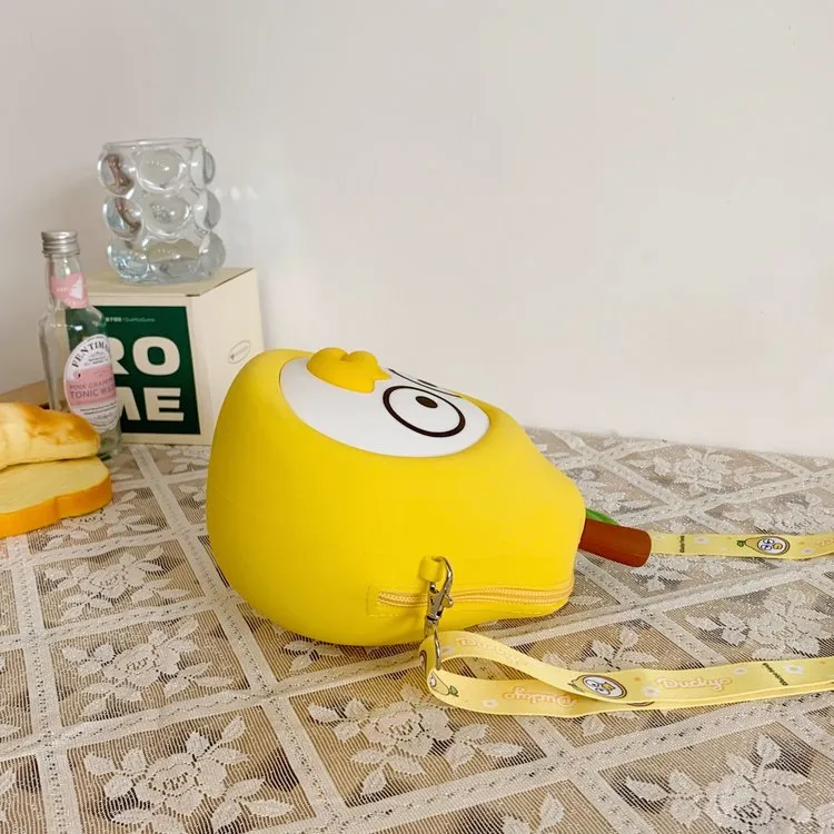 Children's Cartoon Fruit Crossbody Bag Silicone Shoulder Bag Zipper Closure Leisure Holiday Cute Style All Seasons Universal display picture 14