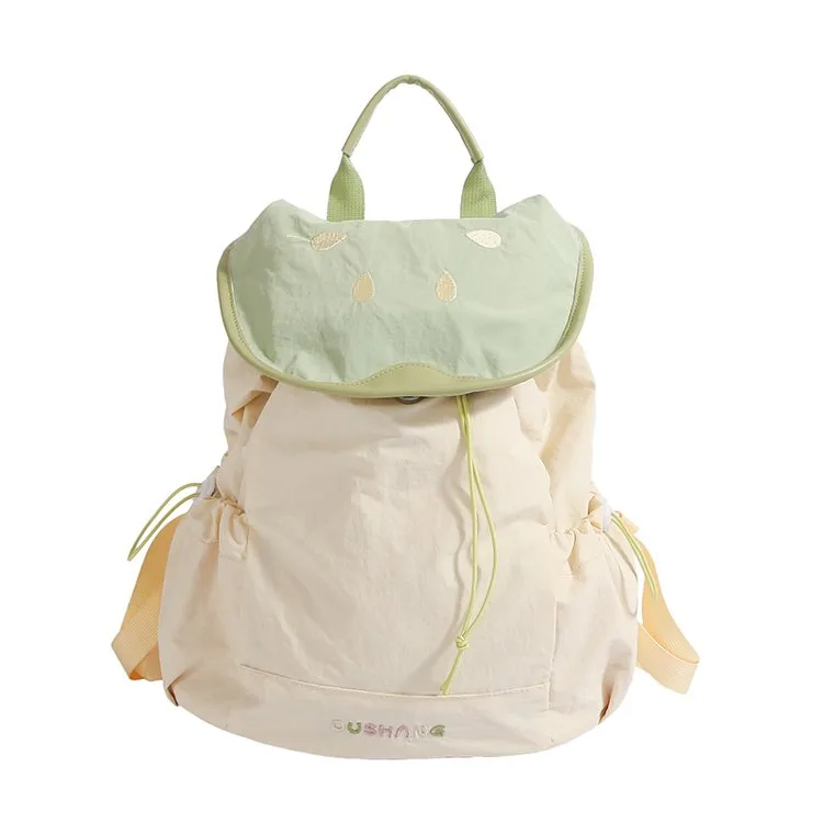 Cute Children's Backpacks Dual Shoulder Bags Cartoon Fruit Pattern Nylon Leisure School Multifunctional Backpack Cover Style display picture 3