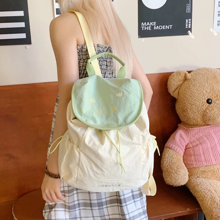 Cute Children's Backpacks Dual Shoulder Bags Cartoon Fruit Pattern Nylon Leisure School Multifunctional Backpack Cover Style display picture 19