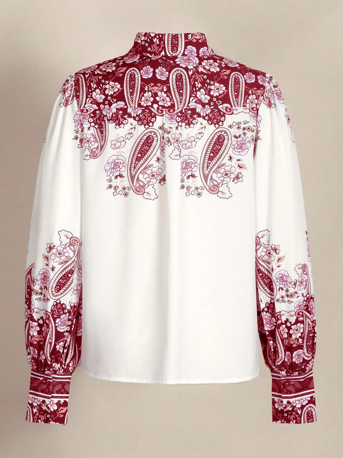 Casual Fashion Women's Long-Sleeved Blouse Collar Printed Top Versatile Spring And Autumn New  Style Polyester Fabric display picture 2