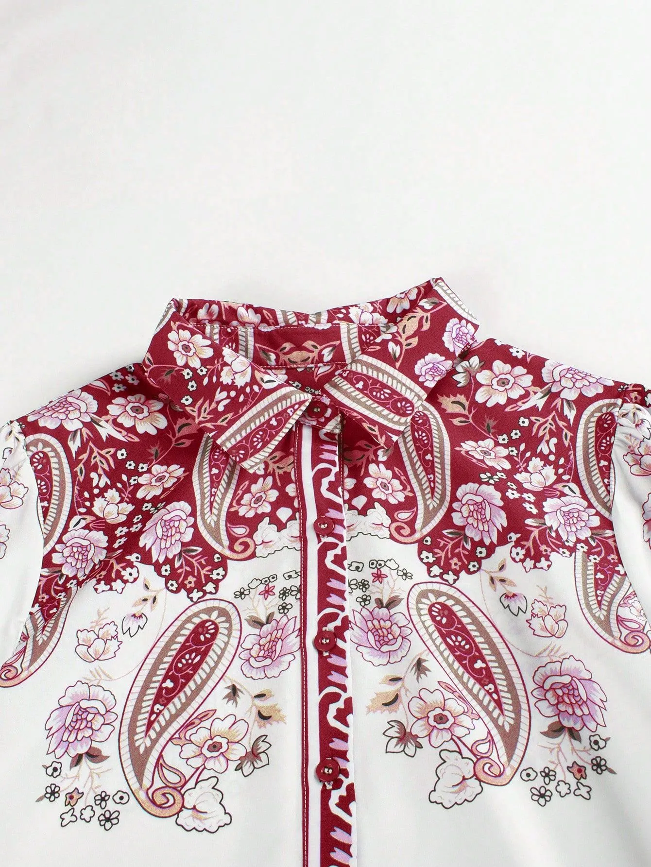 Casual Fashion Women's Long-Sleeved Blouse Collar Printed Top Versatile Spring And Autumn New  Style Polyester Fabric display picture 3