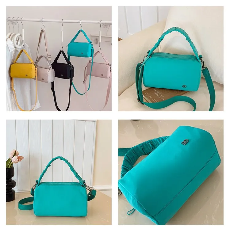 Women's Nylon Solid Color Streetwear Square Zipper Shoulder Bag display picture 7